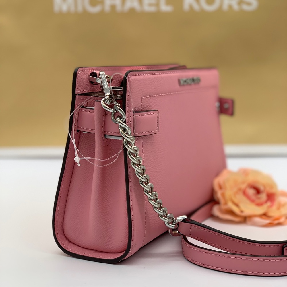 MICHAEL KORS RAYNE SM CROSSBODY CARNATION - Picture 10 of 16